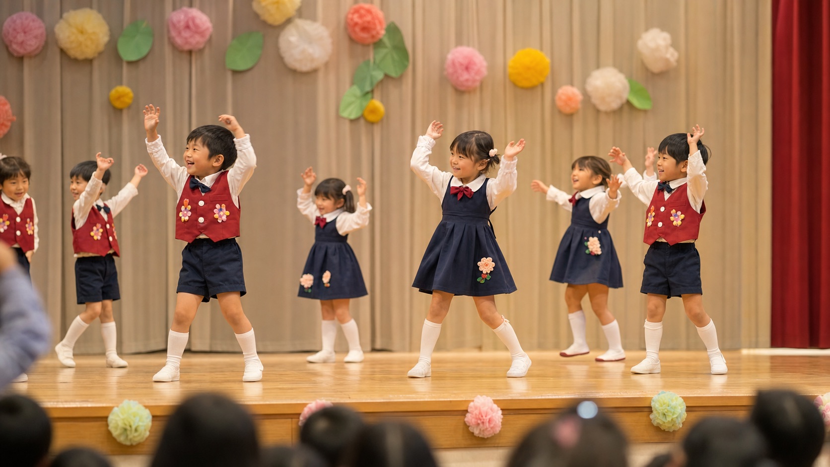 発表会に参加する子どもたち